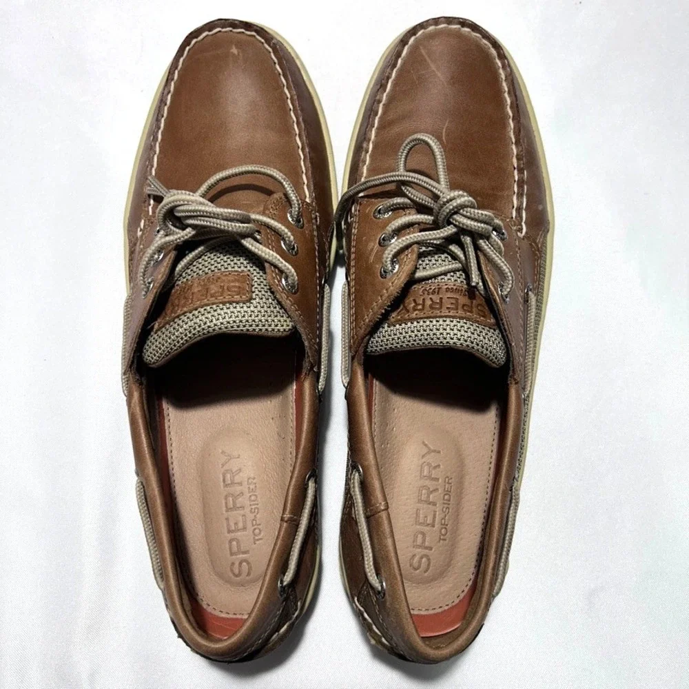 Sperry Top-Sider Billfish 3-Eye Men's Boat Shoe Color Dark Tan US‎ 11.5